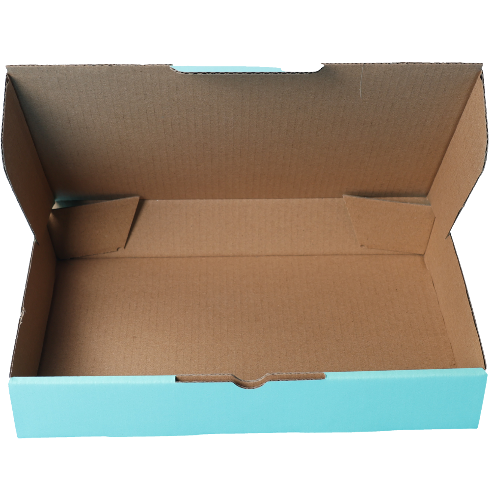 220 x 145 x 35mm Die cut Mint Blue Mailing Box B332