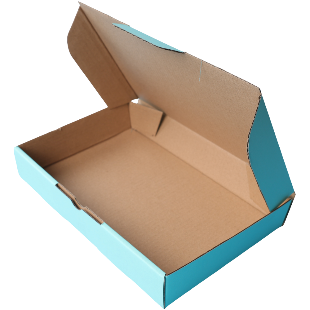 220 x 145 x 35mm Die cut Mint Blue Mailing Box B332