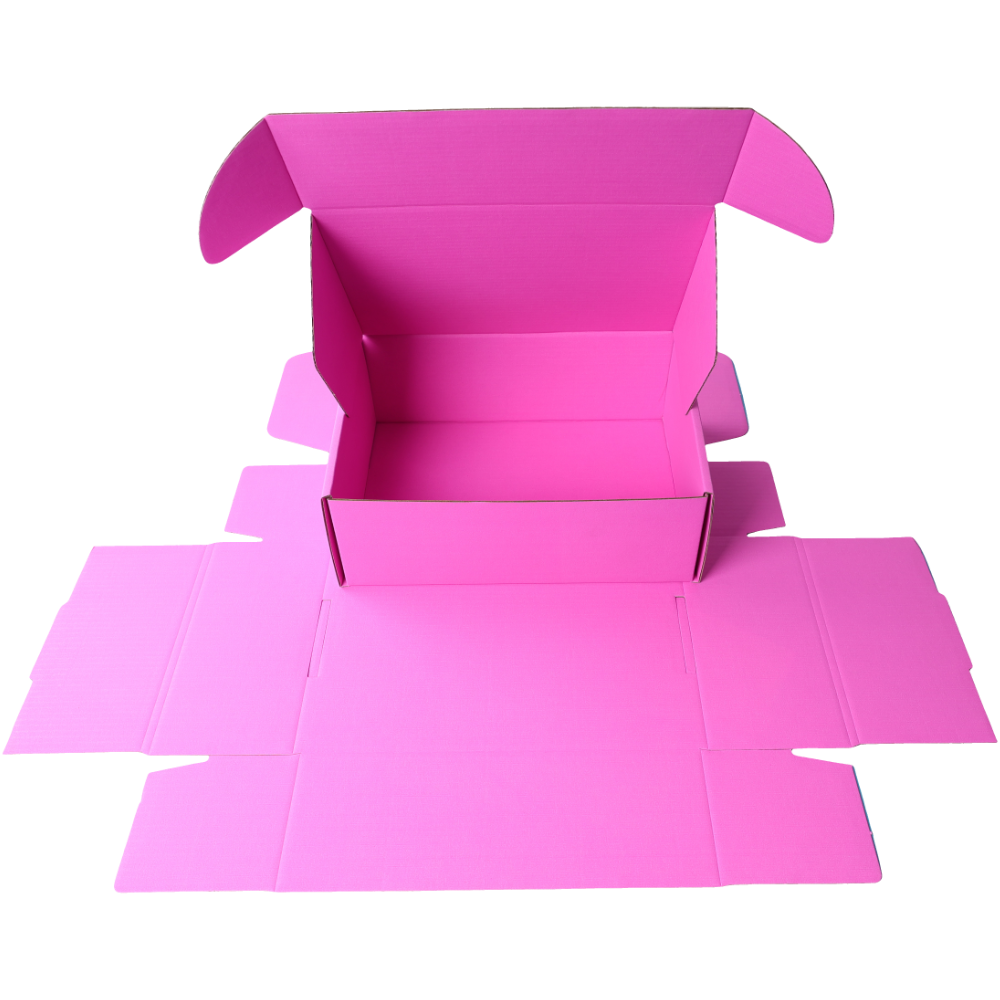 220 x 160 x 77mm A5 Premium Tuck Full Hot Pink Mailing Box B262