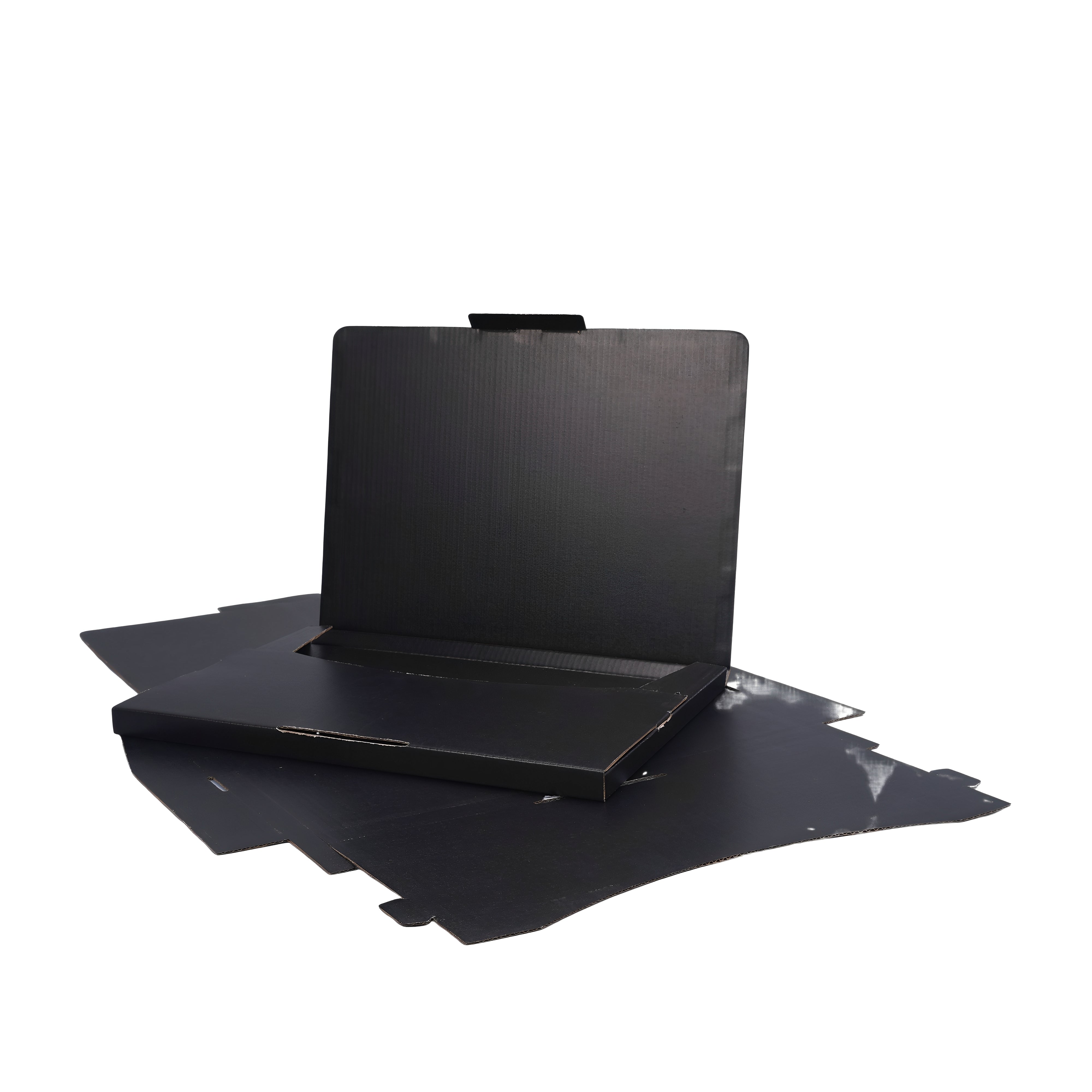 310 x 220 x 16mm A4 Superflat Black Postal Box B279