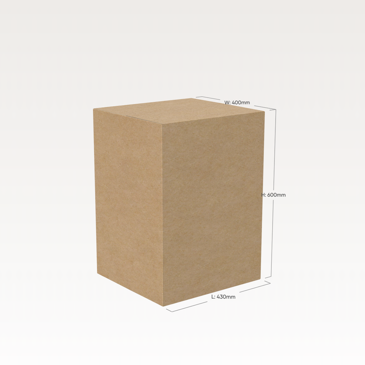 Moving Tea Chest Box 430 x 400 x 600mm