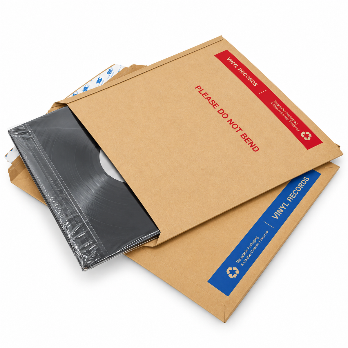 Wholesale Ultimate Black Vinyl Record Rigid Mailer 345mm x 345mm M341