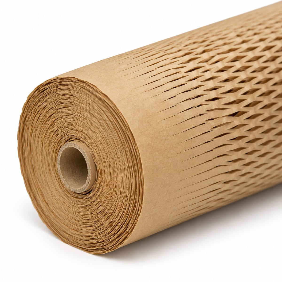 Kraft honeycomb paper 500mm x 100m - feature detail