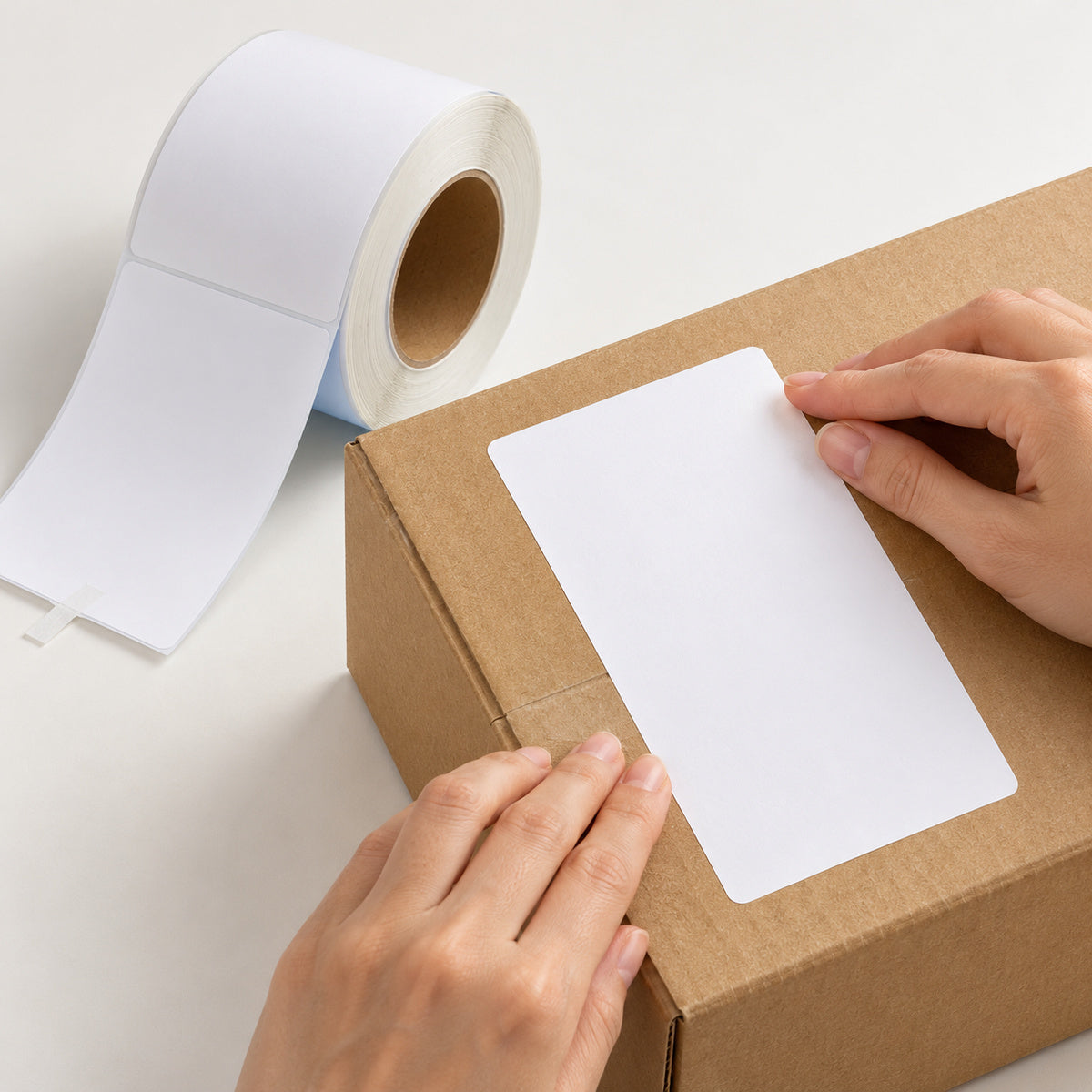 Direct Thermal Label 100mm x 175mm 800 Per Roll - application scene