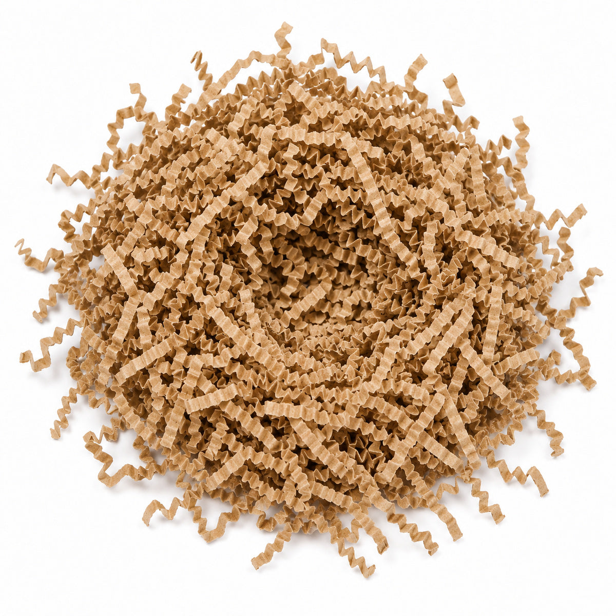 Light Brown shredded paper filler - overhead