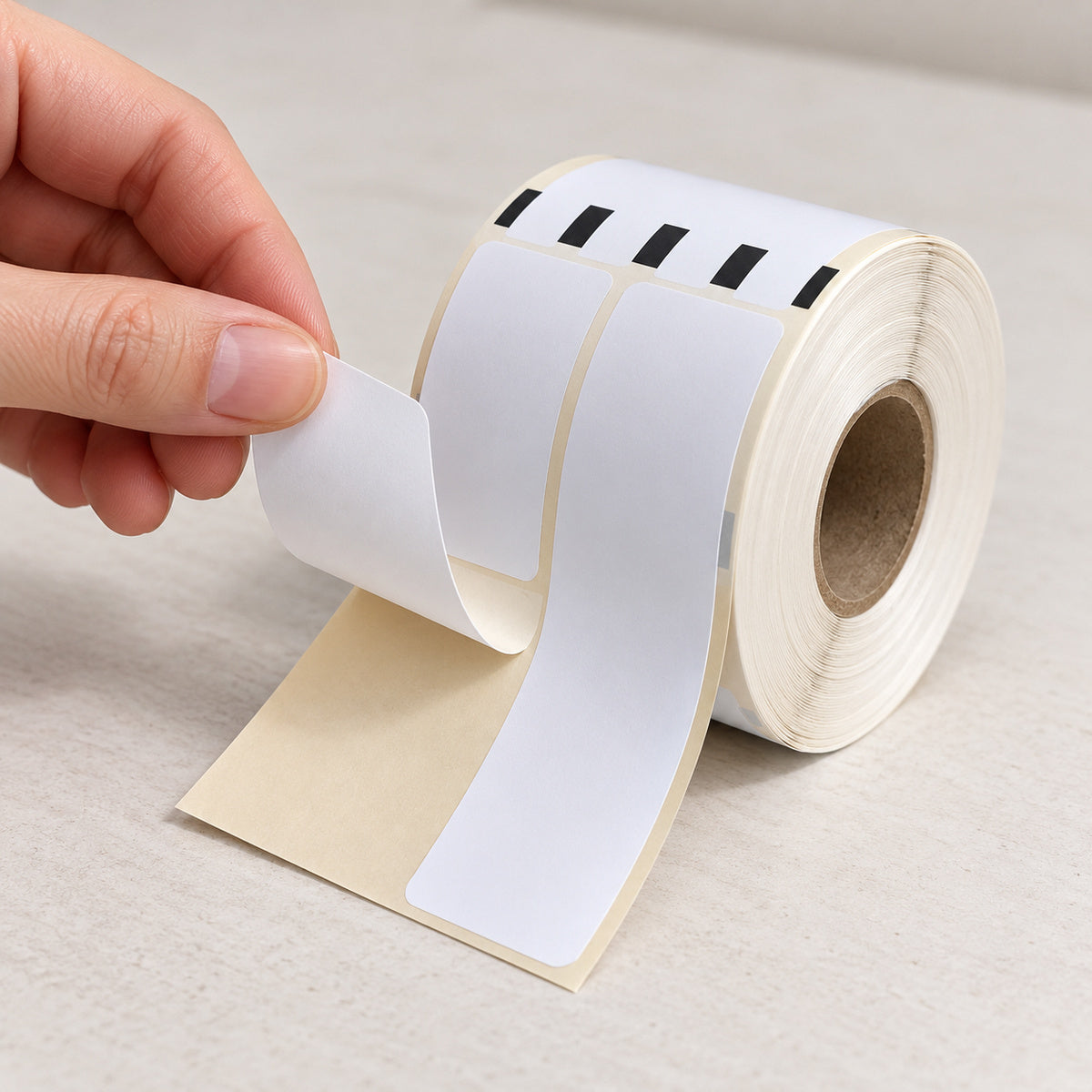 Compatible White Label Roll 28mm x 89mm Dymo SD99010 / S0722370 - peel scene