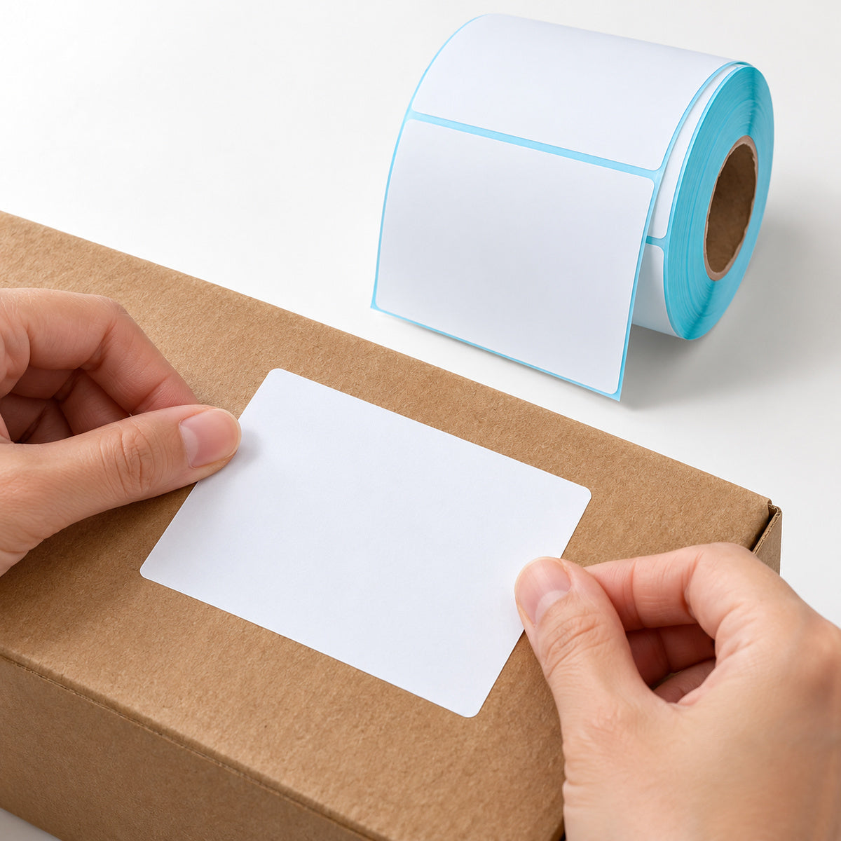 Direct Thermal Label 80mm x 60mm 500 Labels per Roll A144 - application scene