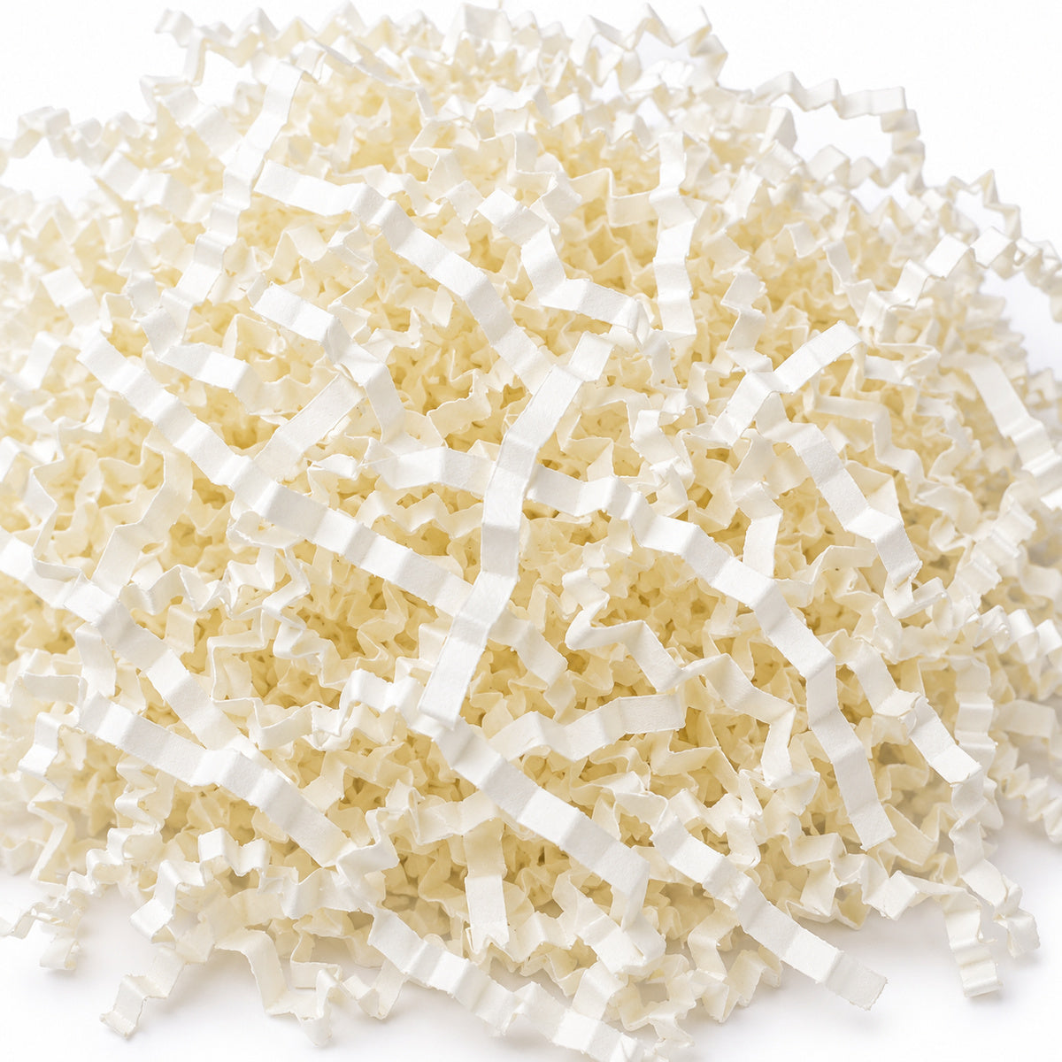 Ivory White shredded paper filler - texture