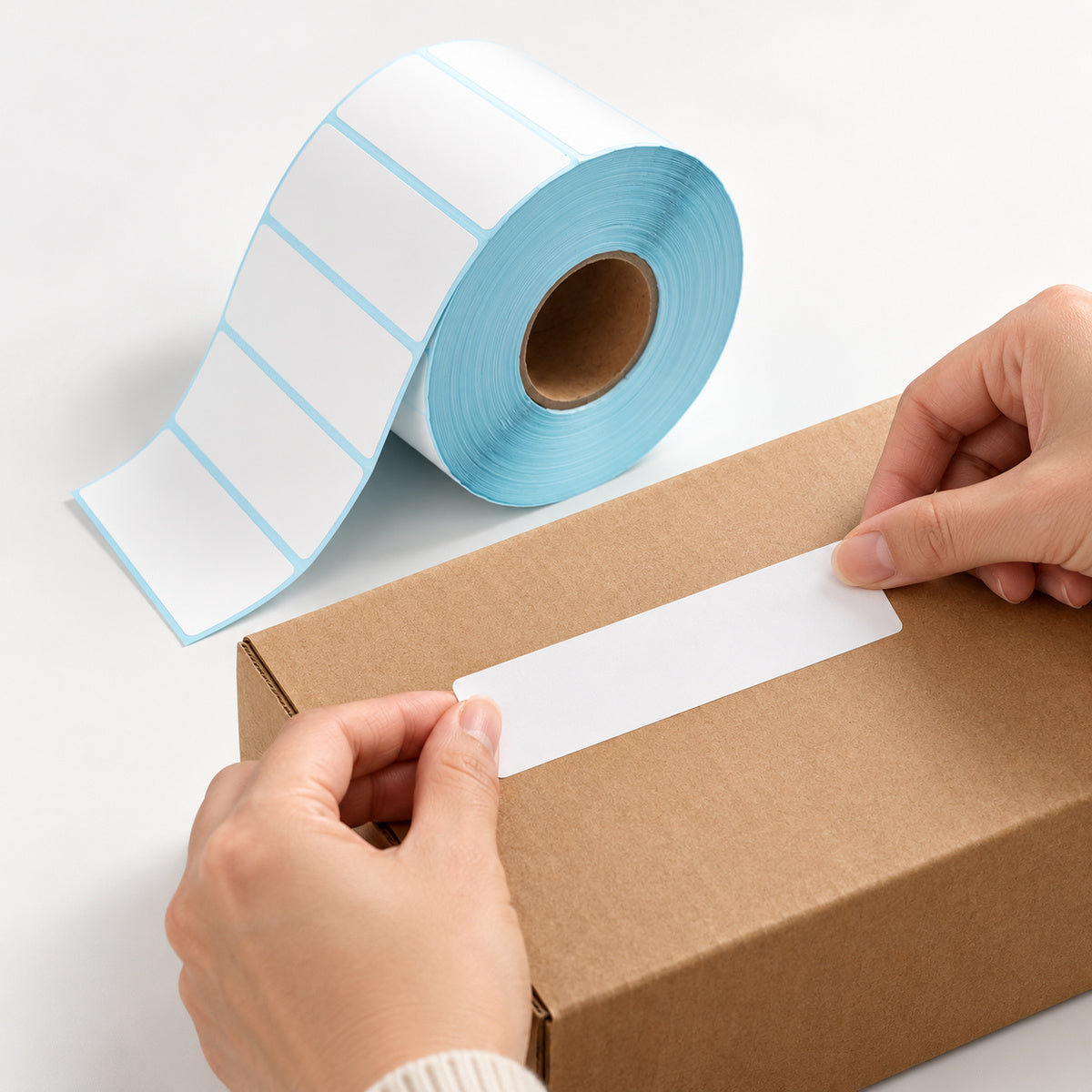 Direct Thermal Label 100 x 25mm 2000 Labels per Roll A215 x 6 Rolls - application scene
