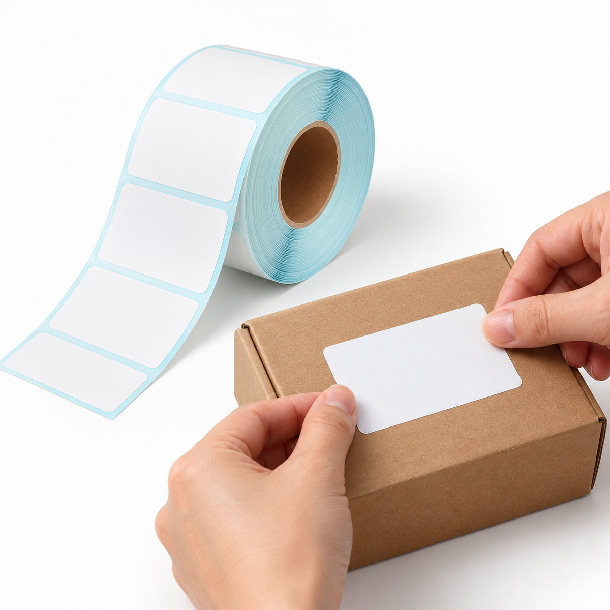 Direct Thermal Label 50 x 35mm 1400 Labels per Roll A220 x 12 Rolls - application scene