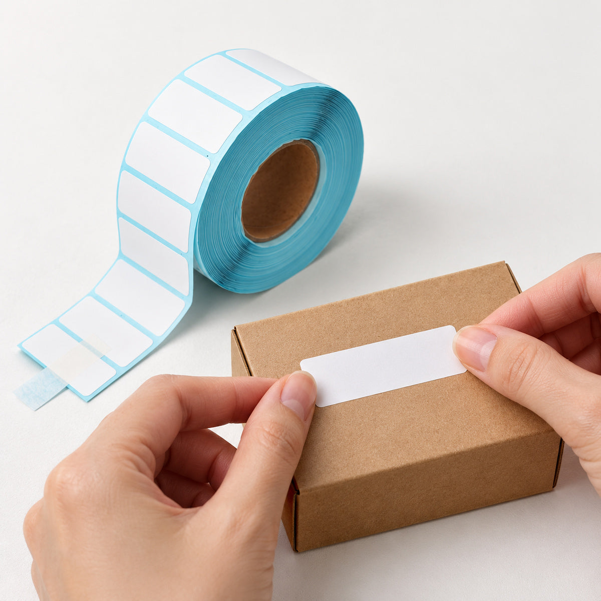 Direct Thermal Labels 40 x 15mm 2000 Labels per Roll A223 x 20 Rolls - application scene