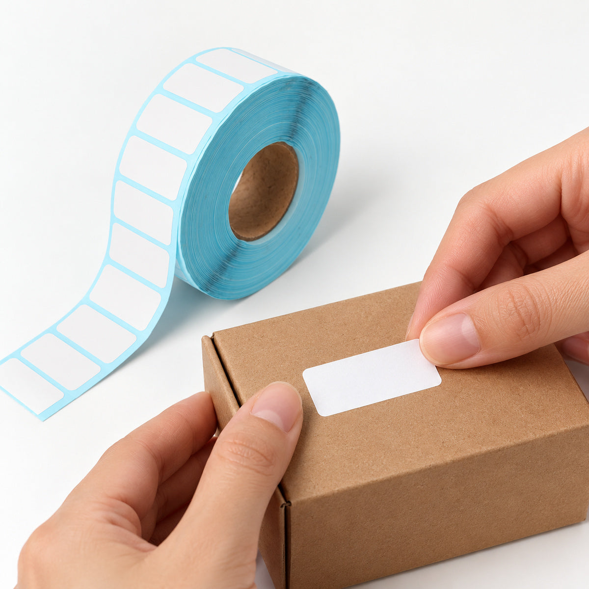 Direct Thermal Labels 30 x 15mm 2900 Labels per Roll A225 x 24 Rolls - application scene