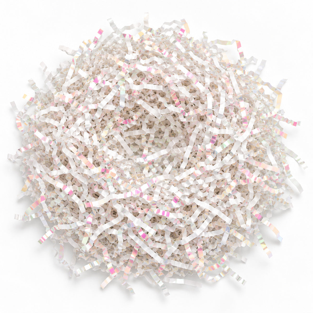 Laser shredded paper filler - overhead