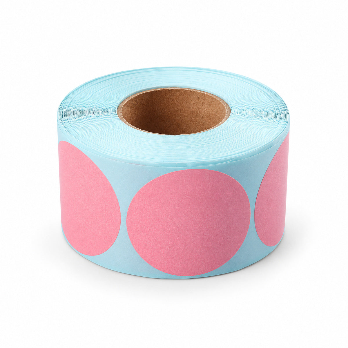 Direct Thermal Label 50 x 50mm 750 Pink Labels per Roll A258 x 4 Rolls - main