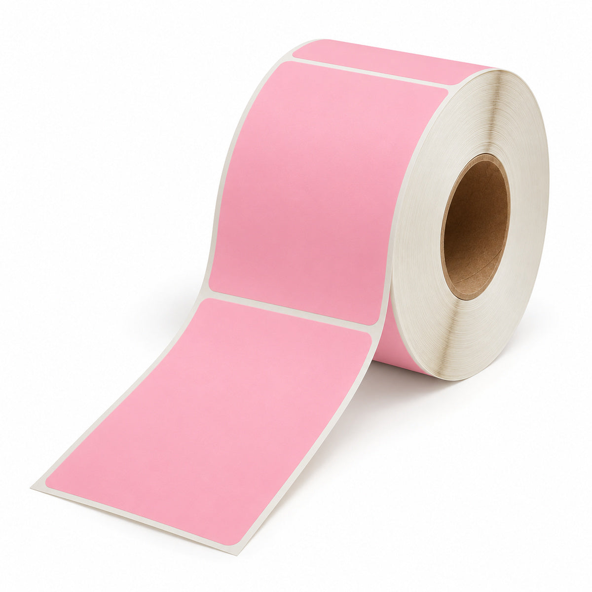 Pink Direct Thermal Labels 100 x 150mm 4-Pack (76mm Core / 4000 Labels - A280) - unrolled