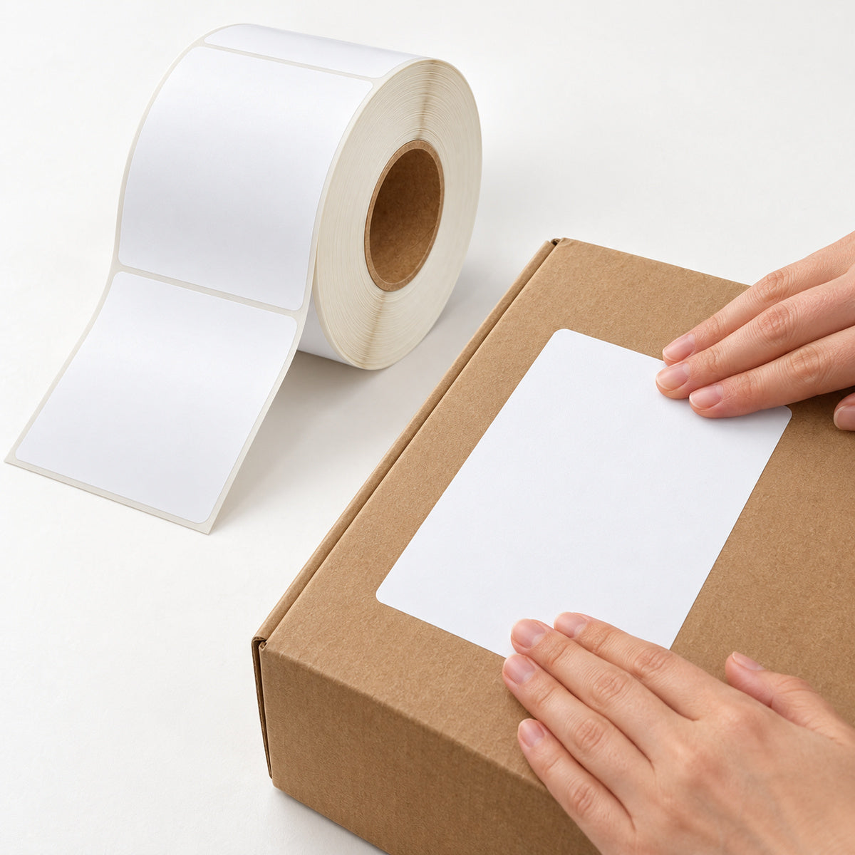 Industrial 4" x 6" 100x150mm Thermal Transfer Shipping Labels A326 x1000 - application scene