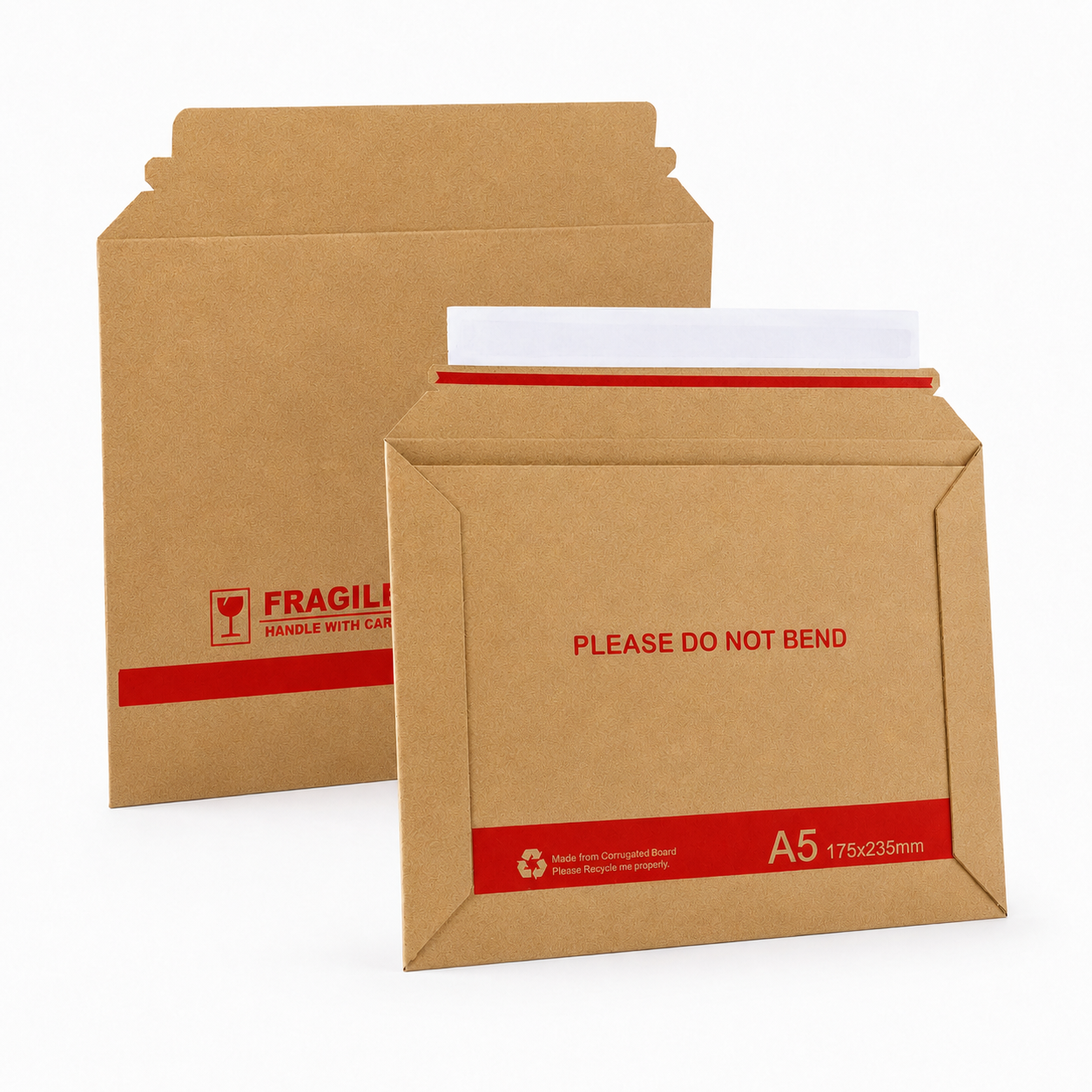 A5 Rigid Mailer 170mm x 230mm eFlute Brown