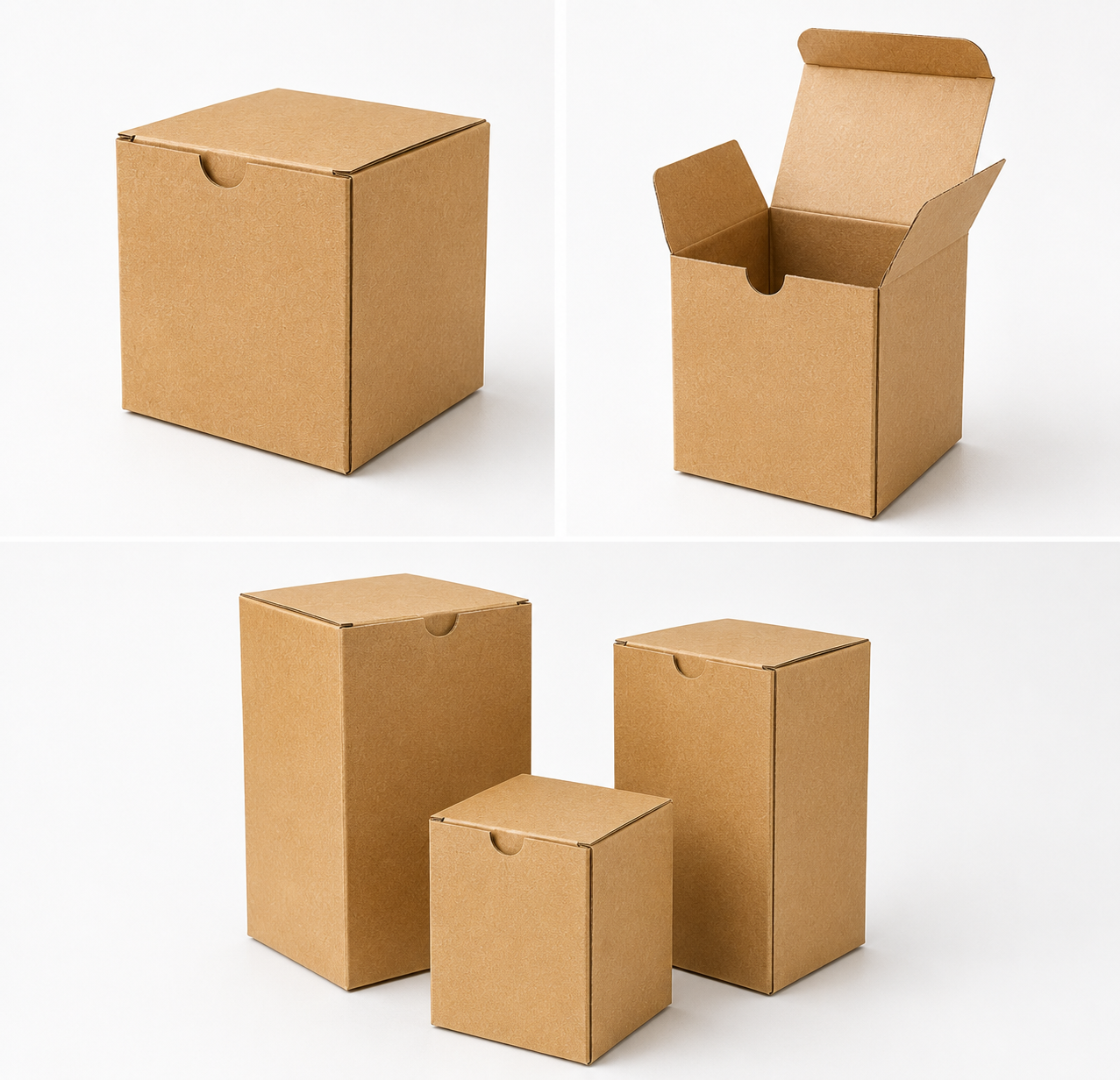 Candle Box 120 x 120 x 170mm Brown B431