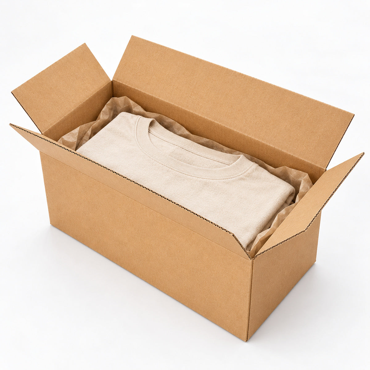 B943 brown shipping carton 292 x 150 x 185mm — use clothing