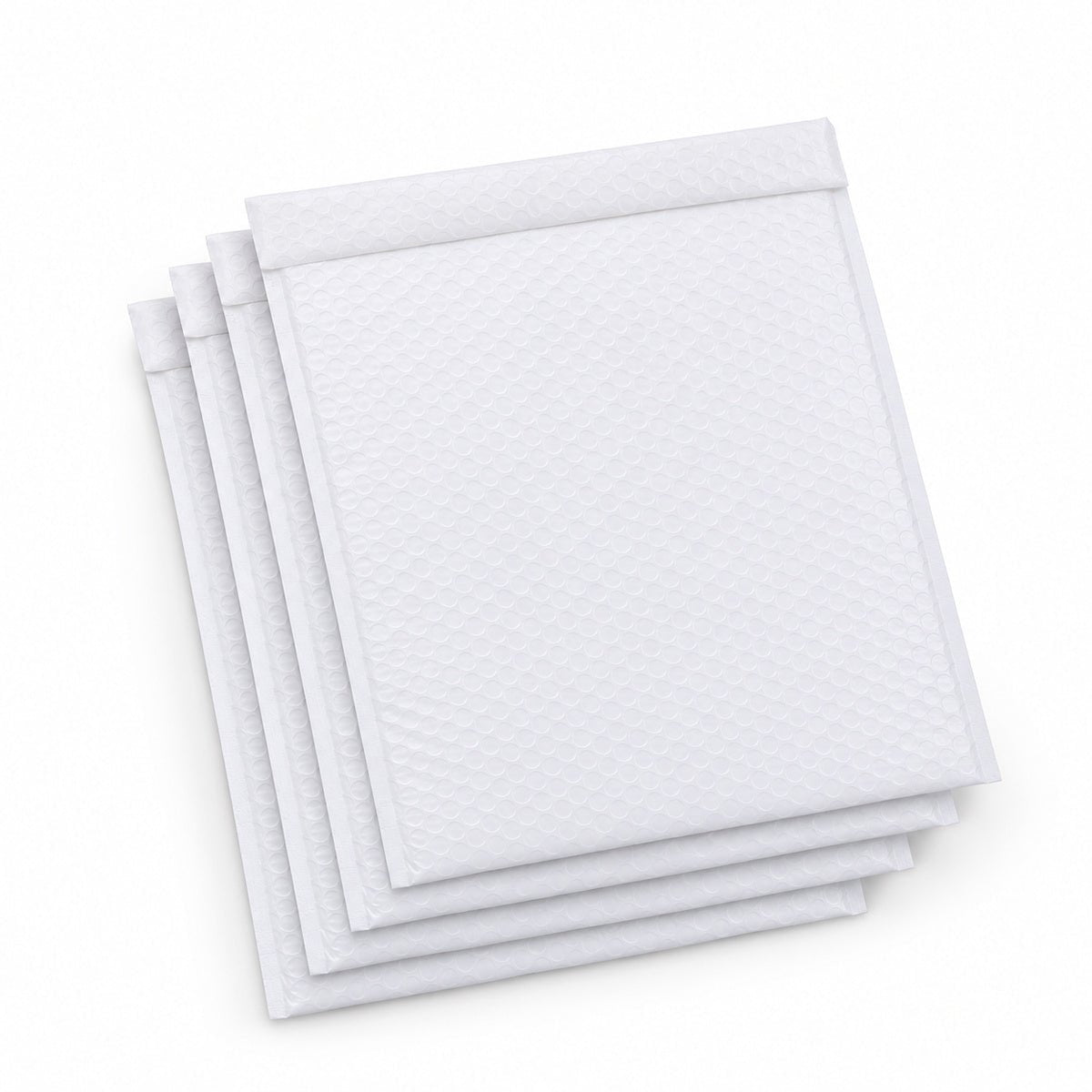 G6 M115 white poly bubble mailer 300 x 400mm — stack