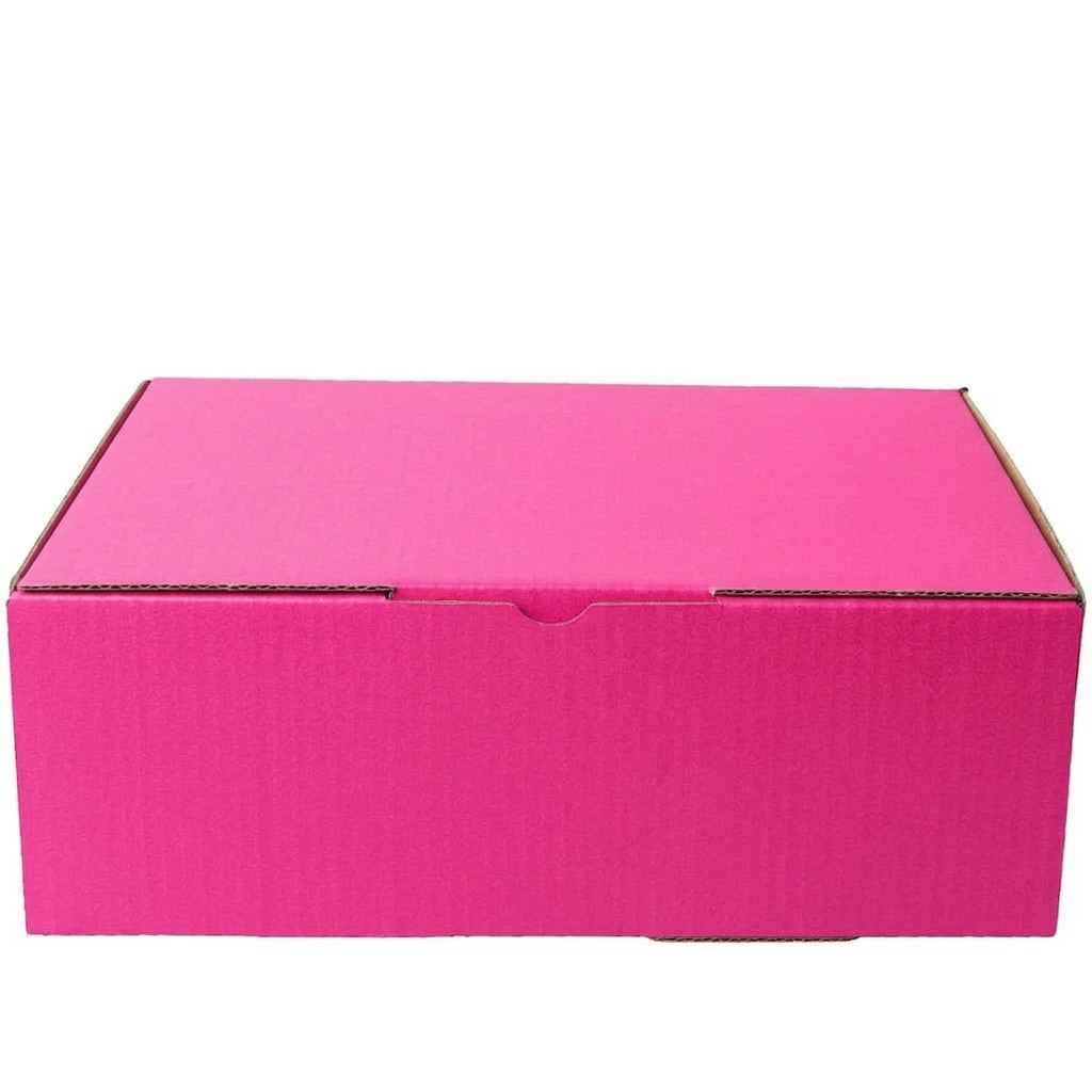220 x 160 x 77mm A5 Die cut Hot Pink Mailing Box B72