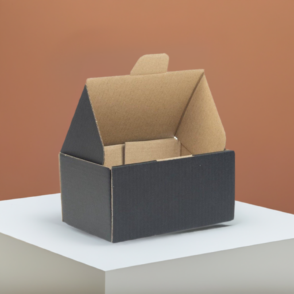 150 x 100 x 75mm Die Cut Black Mailing Box B54