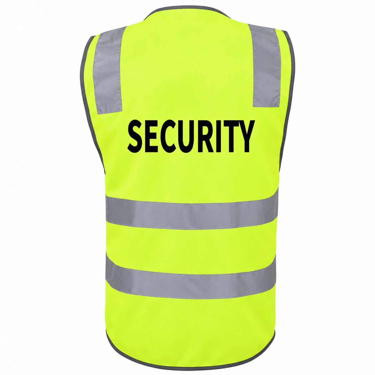 High Vis Security Day/Night Vest - yellow back