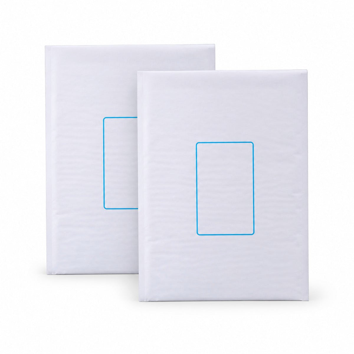 White kraft padded envelope 260 x 380mm printed - pair
