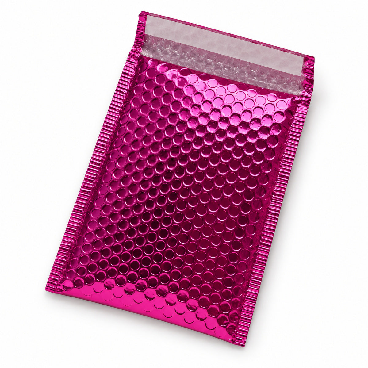 Pink metallic bubble mailer 160 x 230mm - 02-open