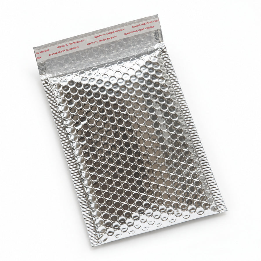 Premium Metallic Bubble Mailer 02 210 x 290mm Silver M137