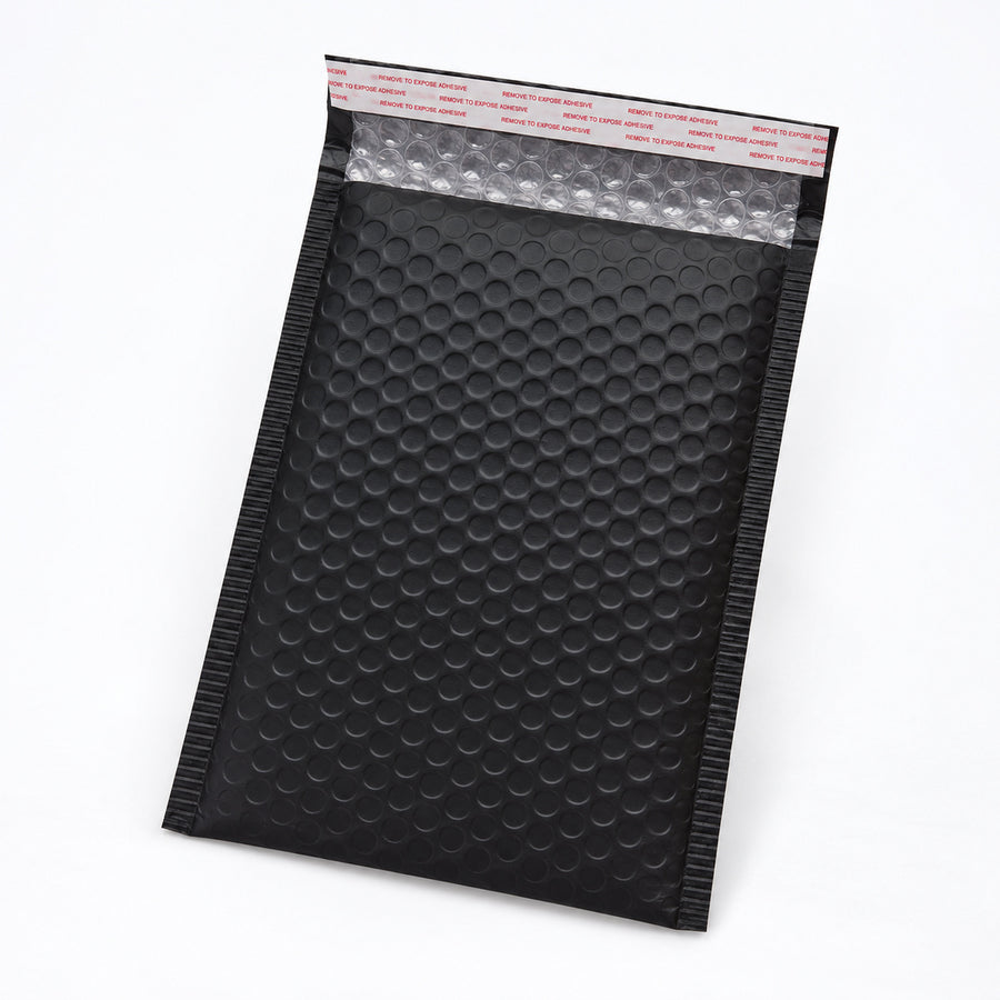 Premium Metallic Bubble Mailer 02 210 x 290mm Matte Black M139