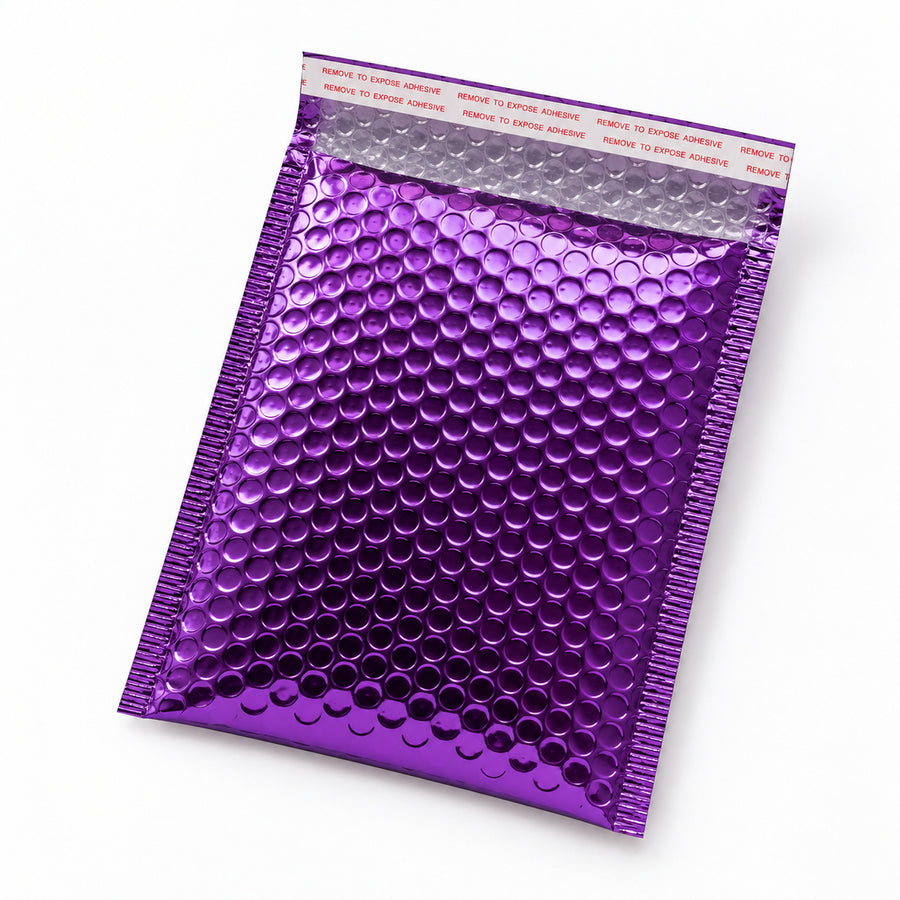 Premium Metallic Bubble Mailer 02 210 x 290mm Purple M140