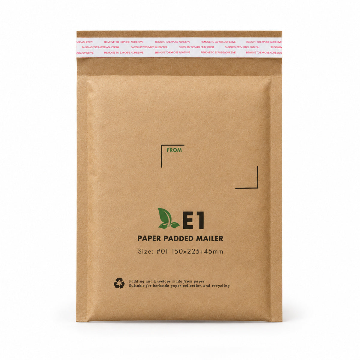 Brown honeycomb paper padded mailer E1 150 x 225mm - main