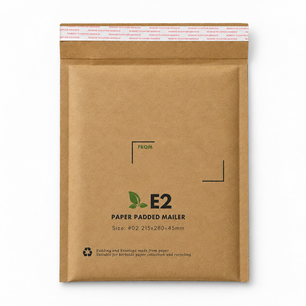 Brown honeycomb paper padded mailer E2 215 x 280mm - main