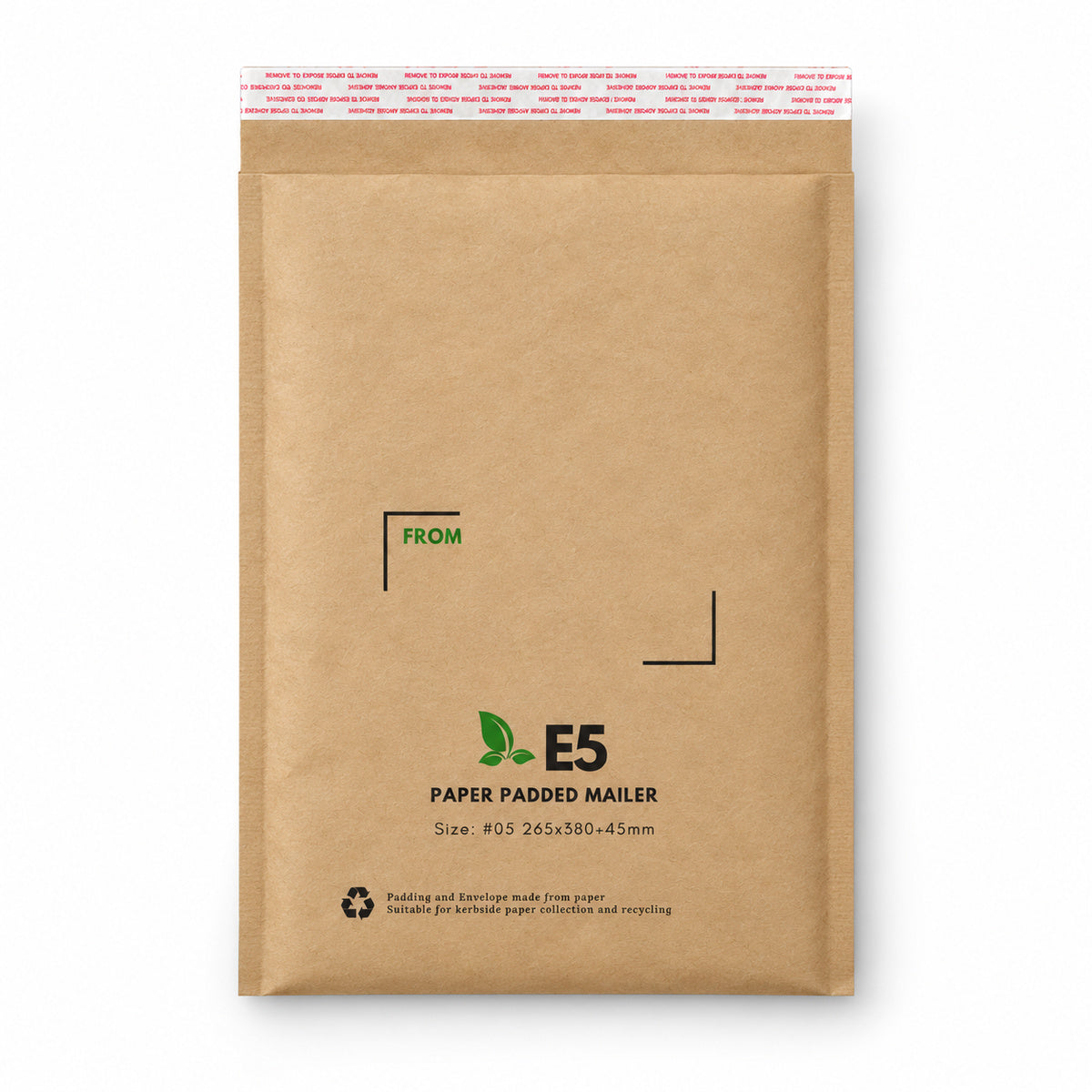 Brown honeycomb paper padded mailer E5 265 x 380mm - main