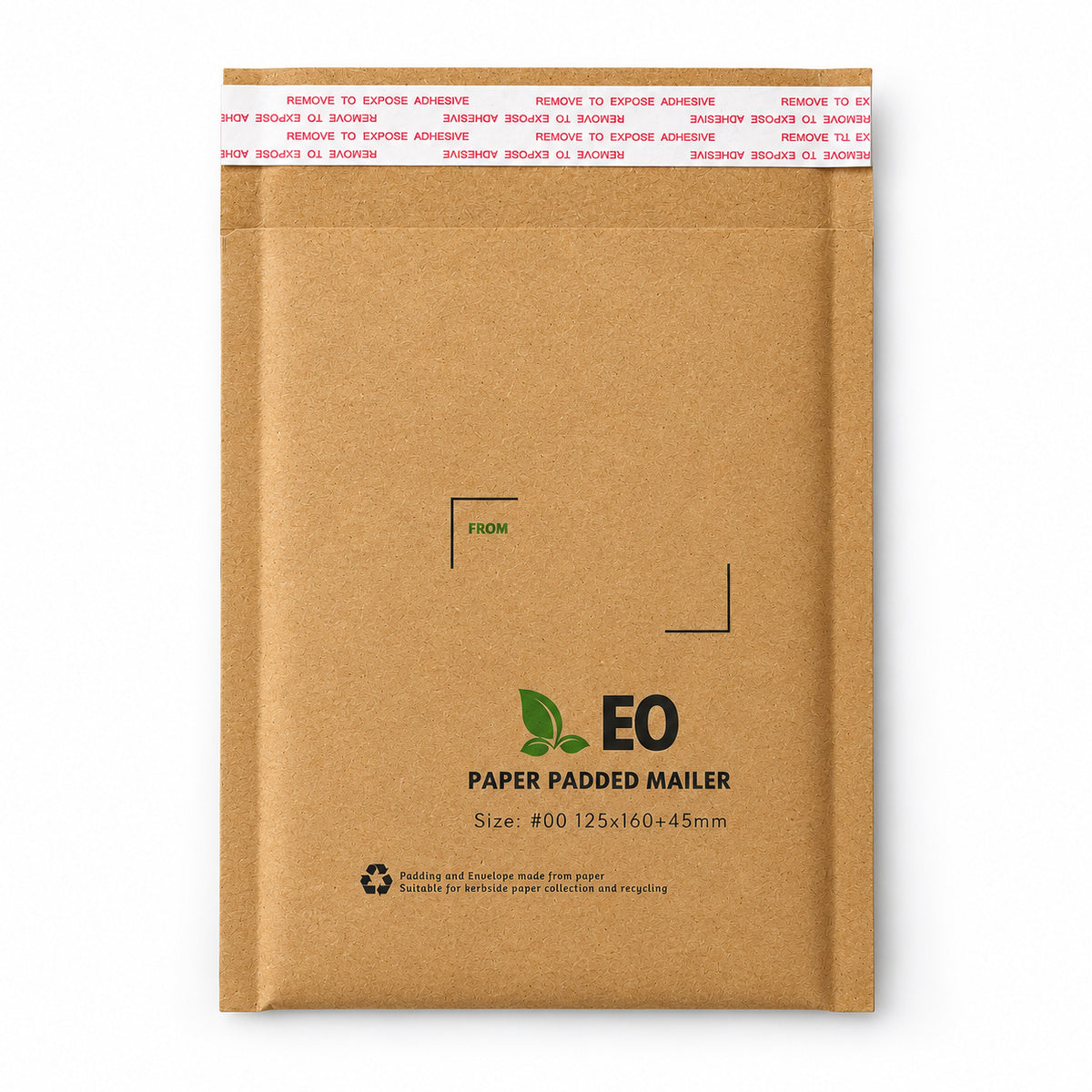 Brown honeycomb paper padded mailer E0 125 x 160mm - main