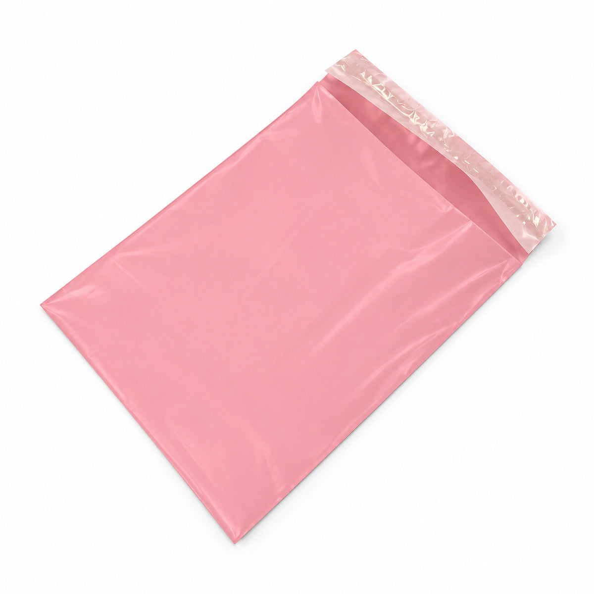 Rose pink poly mailer 190 x 260mm - open