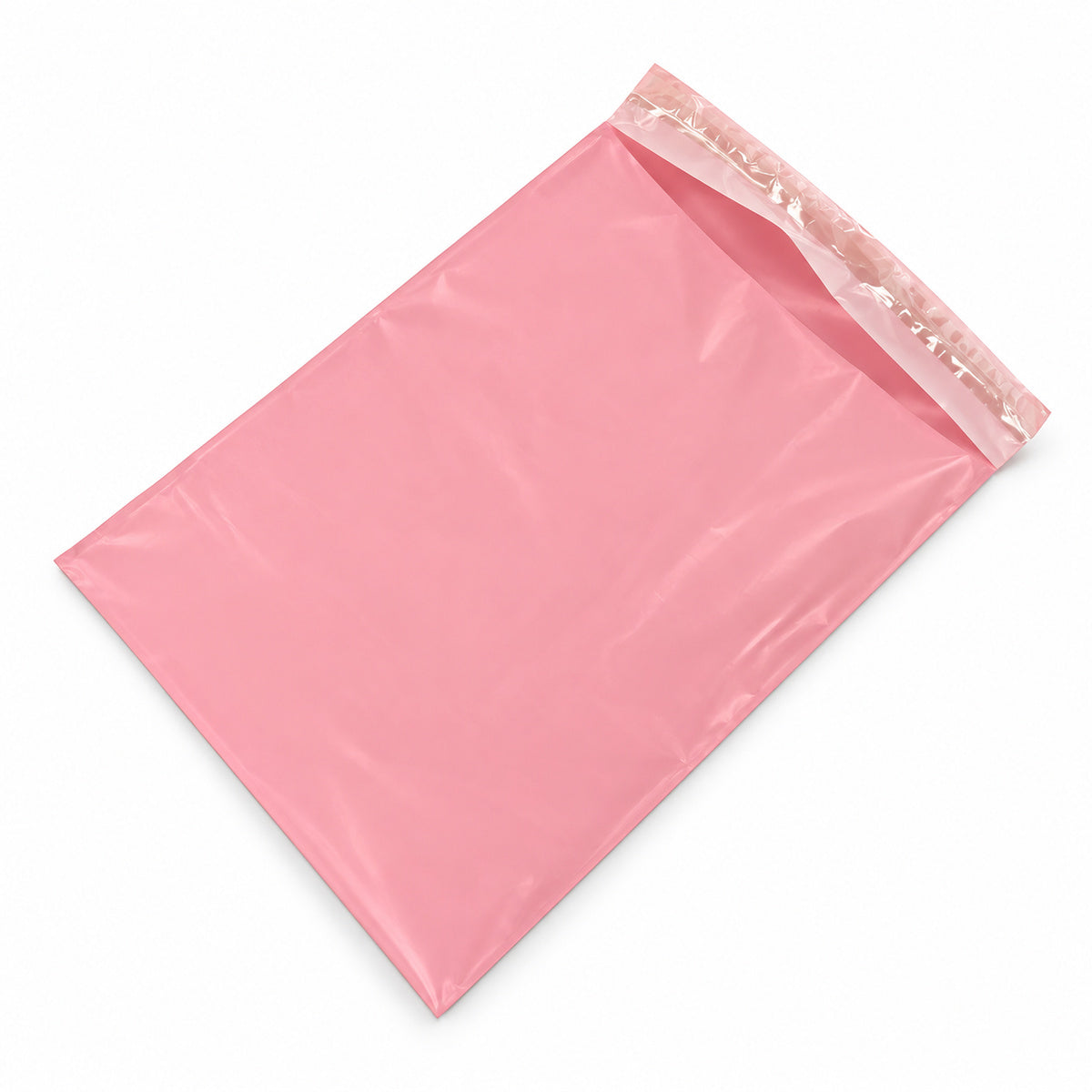 Rose pink poly mailer 310 x 405mm - open
