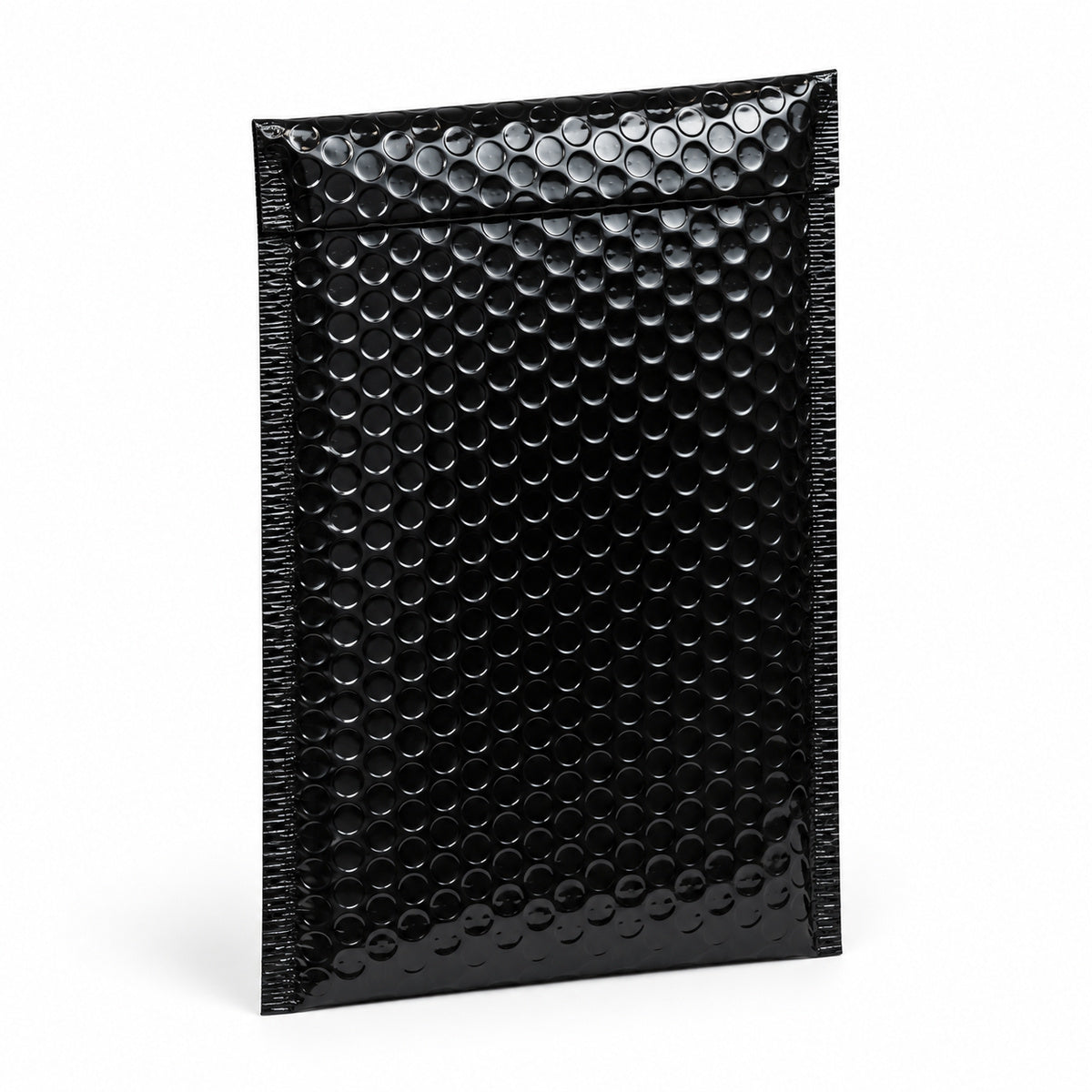 Glossy Black metallic bubble mailer 260 x 380mm - 01-main