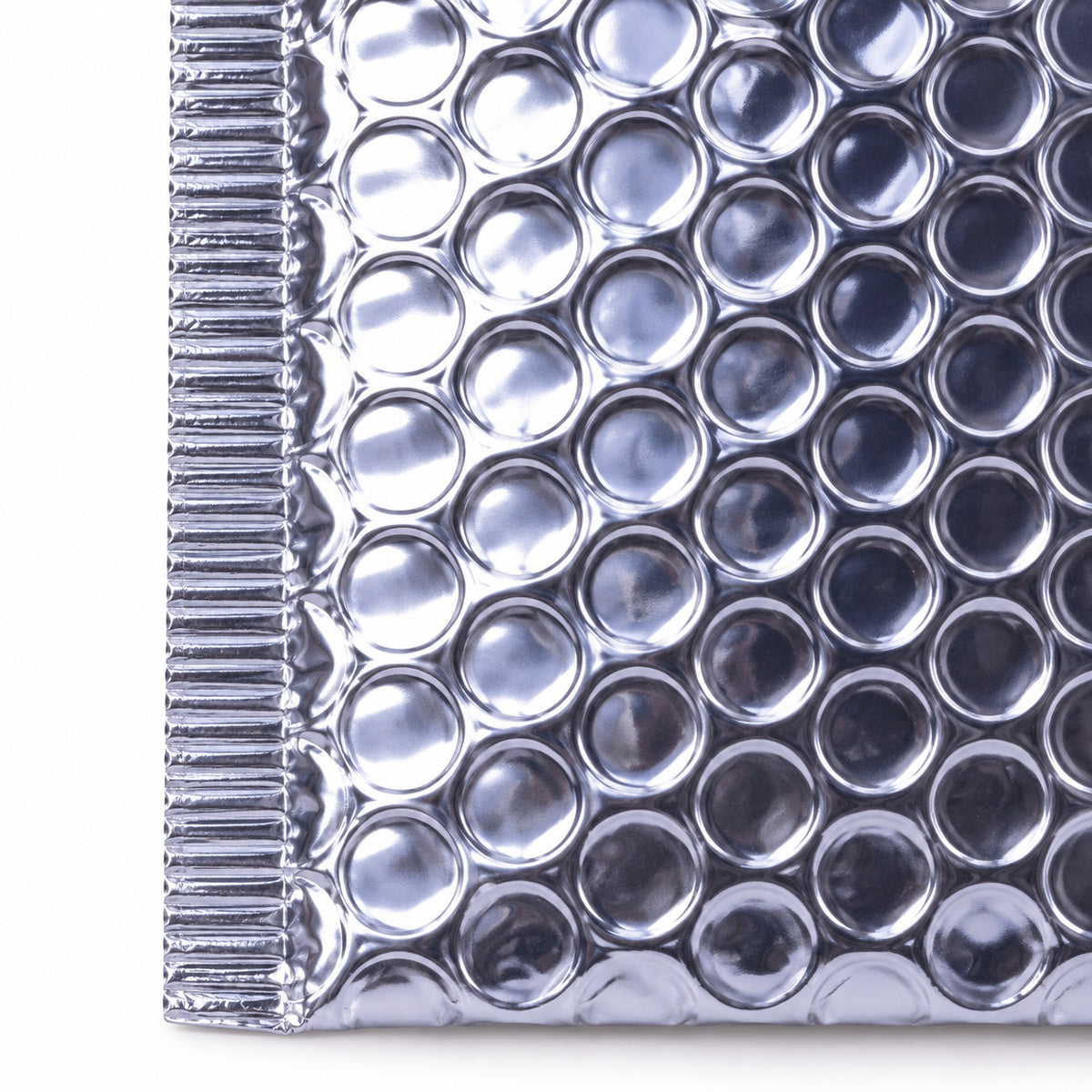 Silver metallic bubble mailer 100 x 180mm - 03-detail