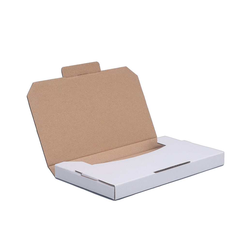 Mailing Box 180 x 100 x 16mm Superflat Rigid Mailer B8 White