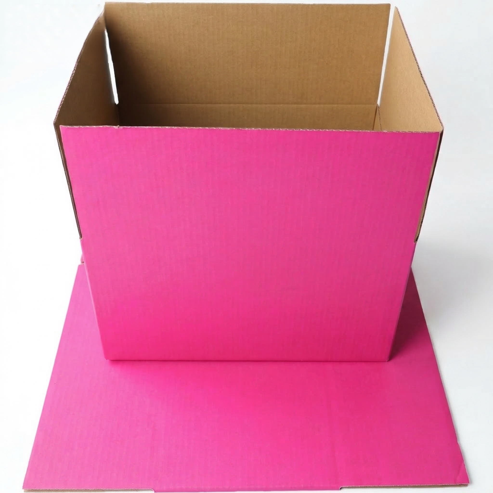230 x 180 x 130mm Die cut Hot Pink Postal Box B156