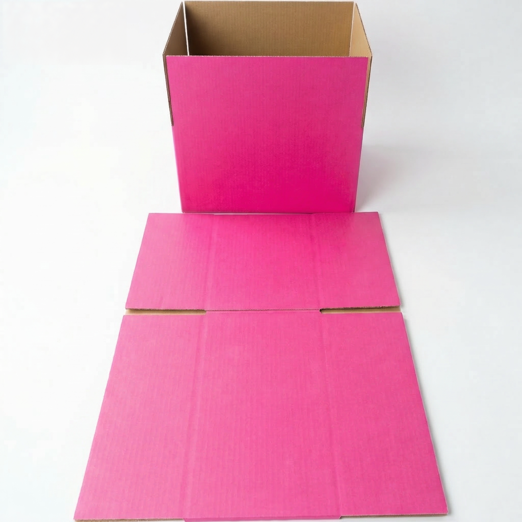 230 x 180 x 130mm Die cut Hot Pink Postal Box B156