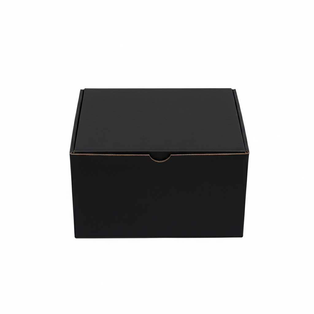 Black Diecut Mailing Box 125 x 100 x 75mm Black B133