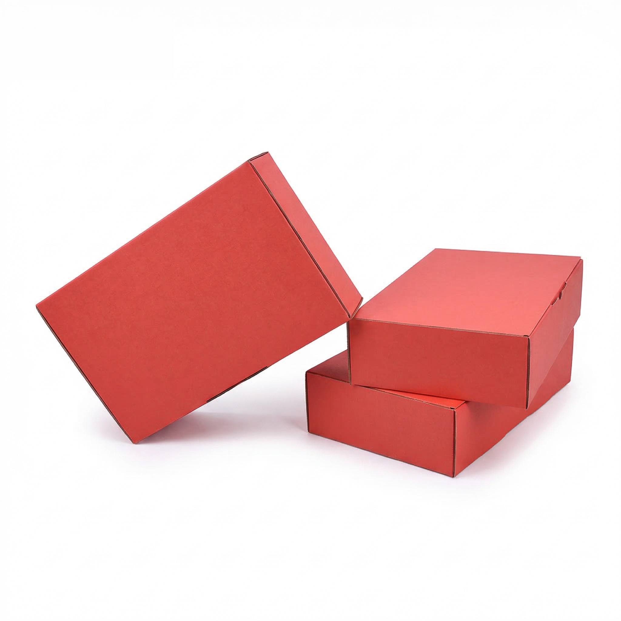 240 x 150 x 60mm Die cut Red Postal Box B173