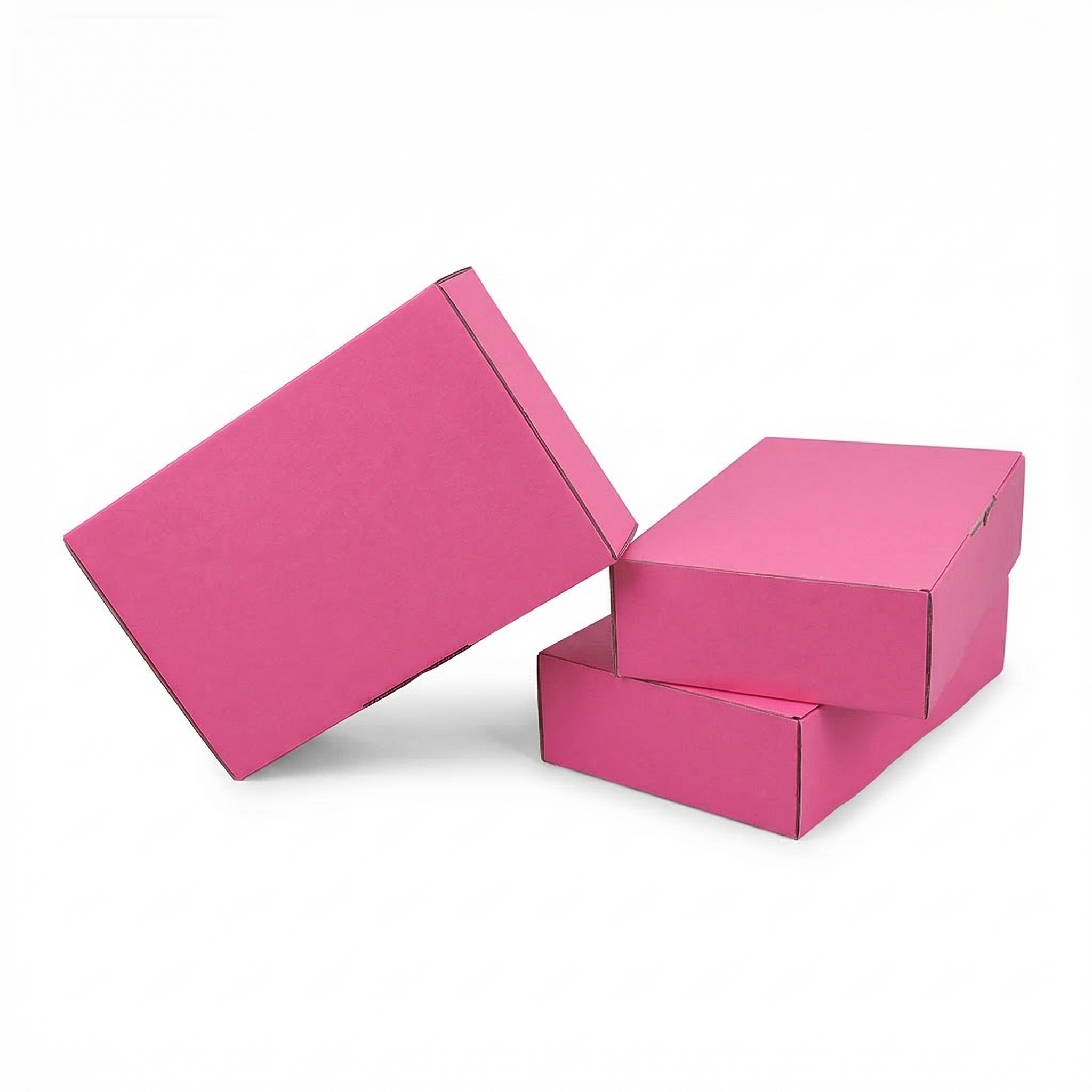 240 x 150 x 60mm Die cut Hot Pink Postal Box B174