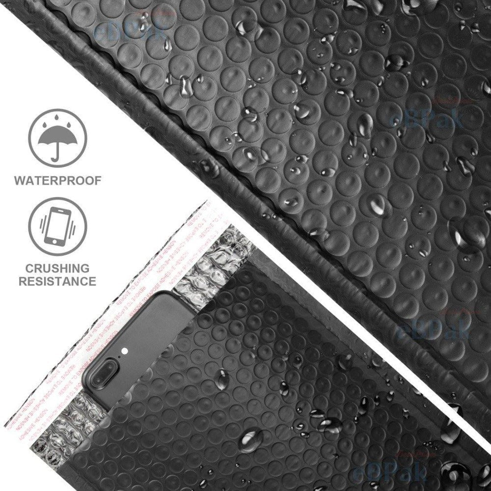 Poly Bubble Mailer G1 Black 160mm x 230mm Size 01
