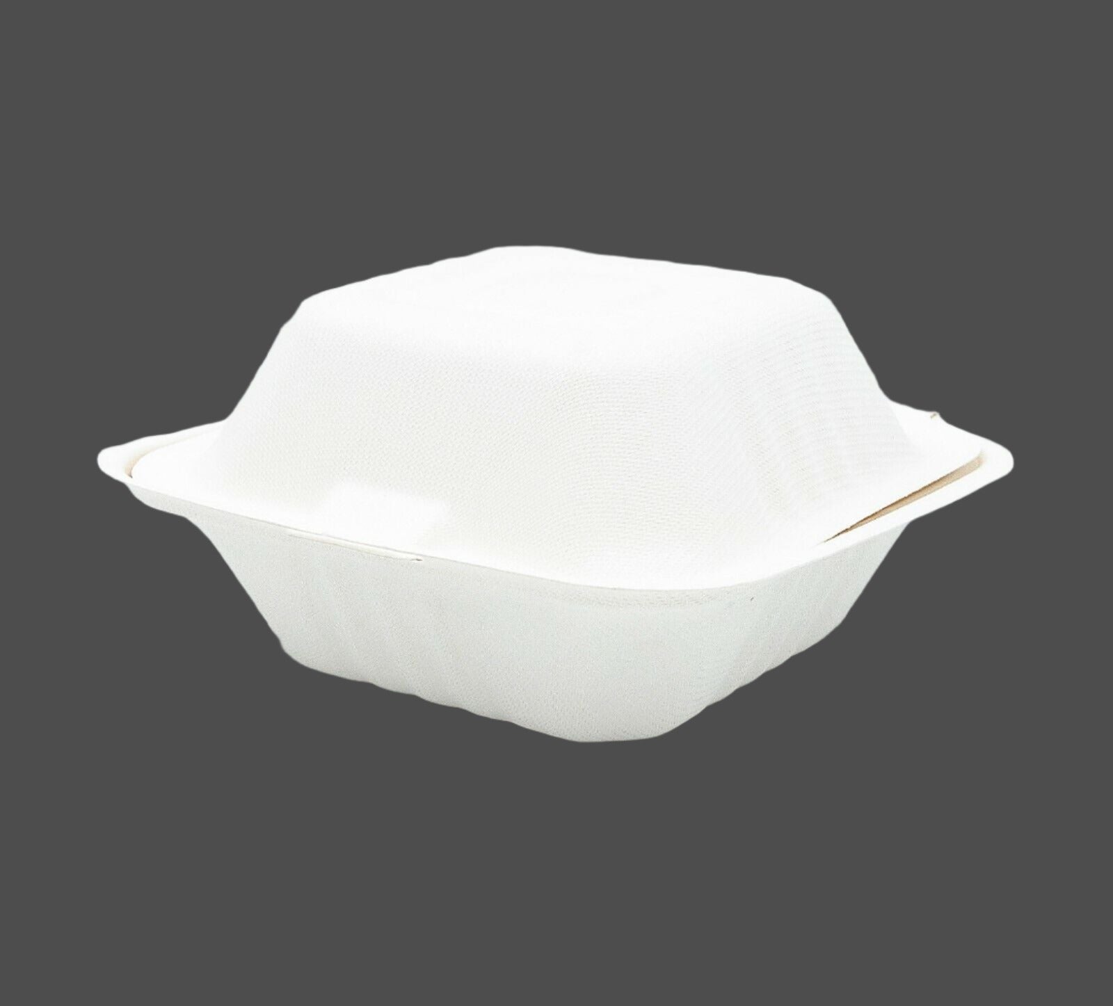 6 x 6 x 3 Sugarcane Clamshell Compostable Takeaway Food Containers 663 x500