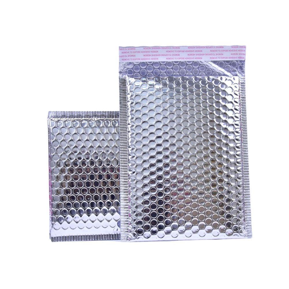 Premium Metallic Bubble Mailer 00 100 x 180mm Silver