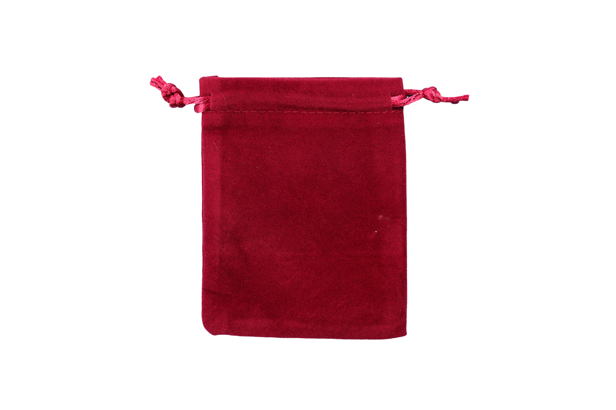 Velvet Bag 120 x 150mm Red